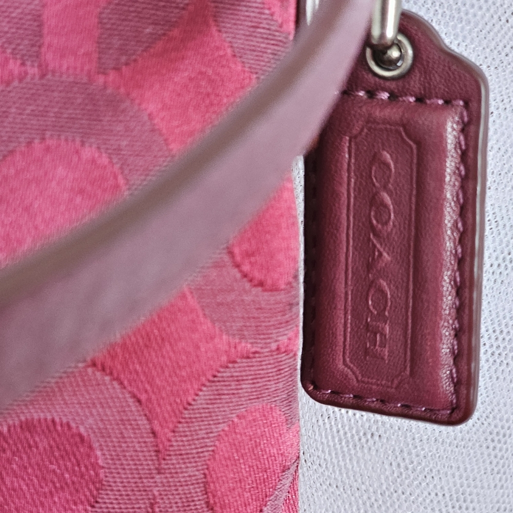 Coach Brooke Pleated Crossbody/Shoulder Bag Maroon Red - Picture 2 of 14